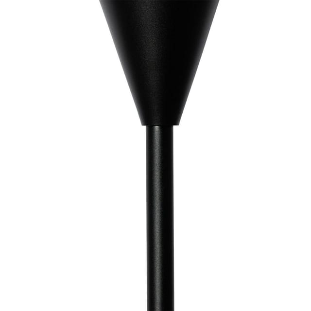 Moderne Tischleuchte schwarz mit Opalglas - Drop