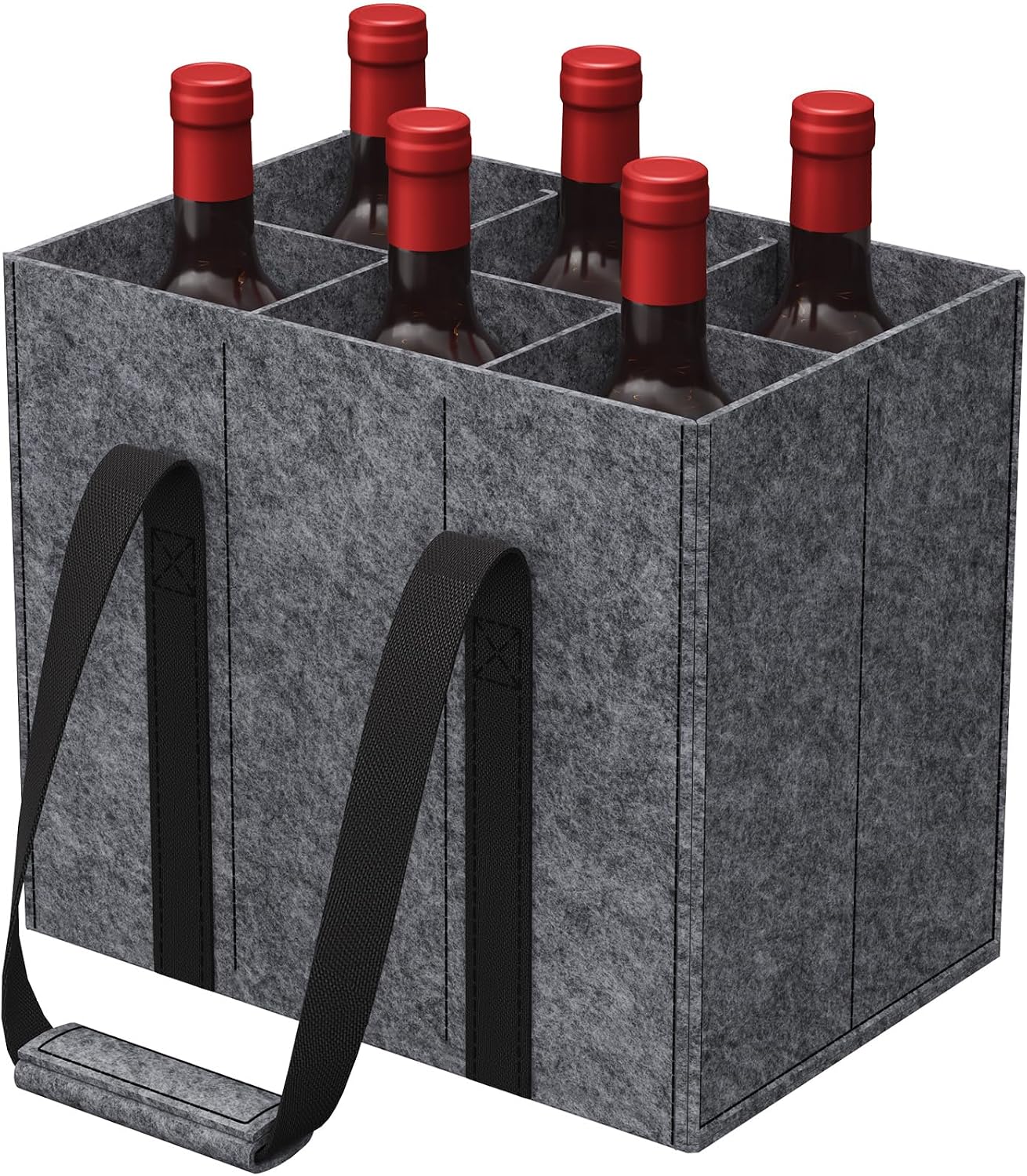 Daunentasche Mit Griff Robust Und Langlebig Bietet Platz Für Sechs 1,5-liter-flaschen Maße: 30 X 20 X 26 Cm.