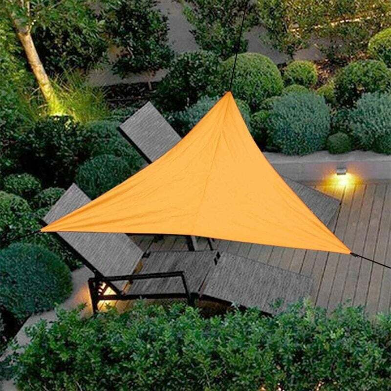 Kylarix Sarl-dreieckiges Wasserdichtes Sonnensegel 4x4x4 M Orange – Atmungsaktiv, Uv-schutz Für Garten & Balkon
