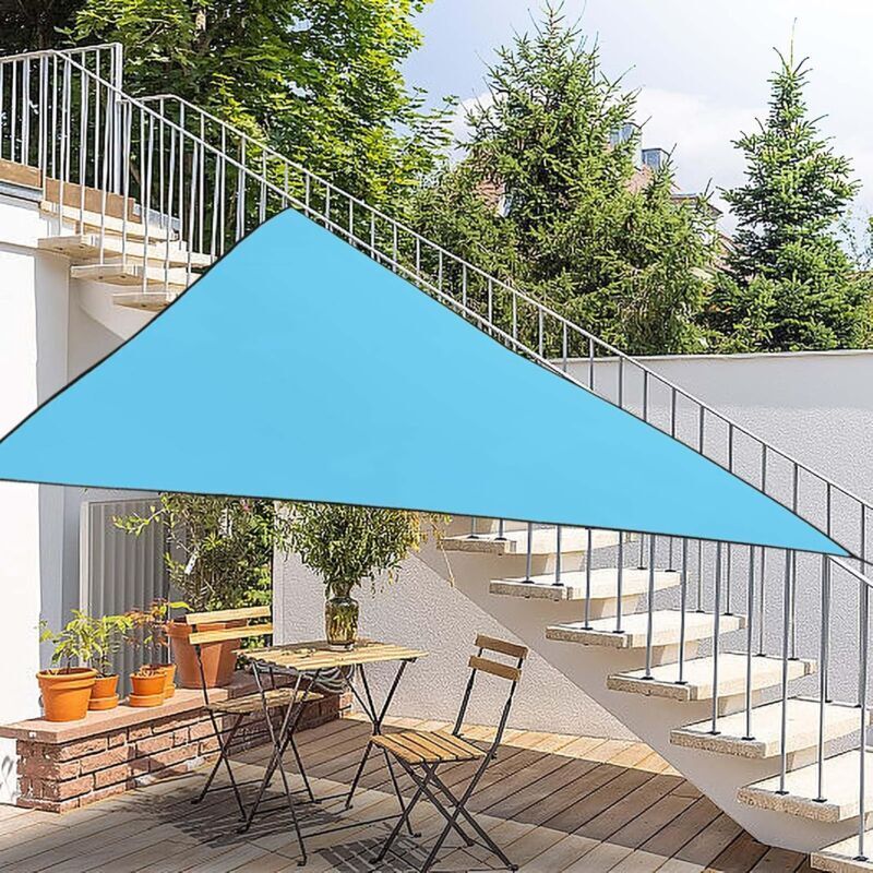 Kylarix Sarl-dreieckiges Himmelblaues Sonnensegel 3x3x3 M – Uv-schutz Für Terrasse, Garten & Hof
