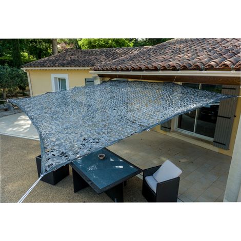 Kylarix Sarl-graues Schattentuch 120 G/m² 3x3 M – Polyester, Uv-beständig, Verrottungsfest Für Terrasse & Garten