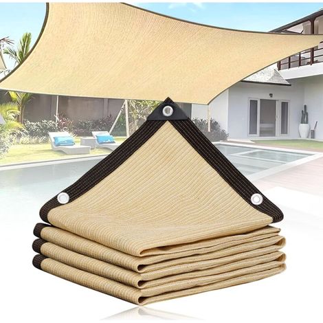 Kylarix Sarl-rechteckiges Sonnensegel 3x4 M Aus Hdpe Ackerman – Uv-schutz Für Garten, Gewächshaus & Pool