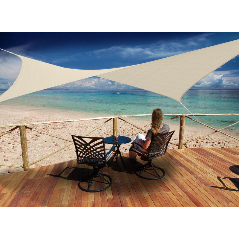 Kylarix Sarl-rechteckiges Sonnensegel 4x3 M – Austral, Sand, Jardiline, Uv-schutz Für Terrasse