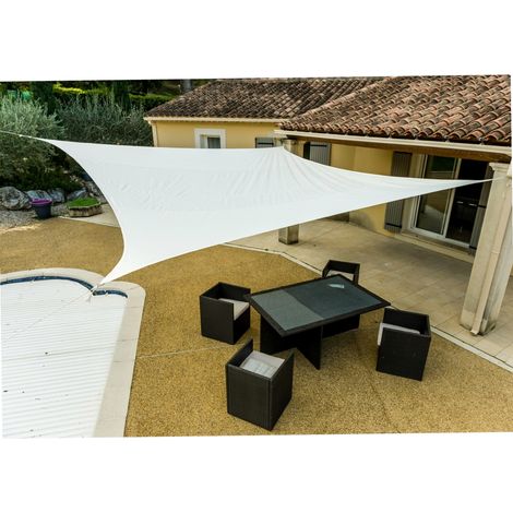 Kylarix Sarl-rechteckiges Sonnensegel 4x5 M Aus Gewebtem Polyethylen – 160 G/m², Uv-behandelt, Verstärkte Ecken
