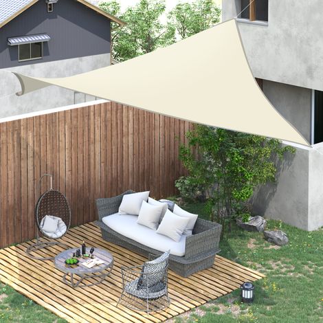 Kylarix Sarl-rechteckiges Sonnensegel 3x4 M – Atmungsaktives Uv-beständiges Polyester, Cremeweiß