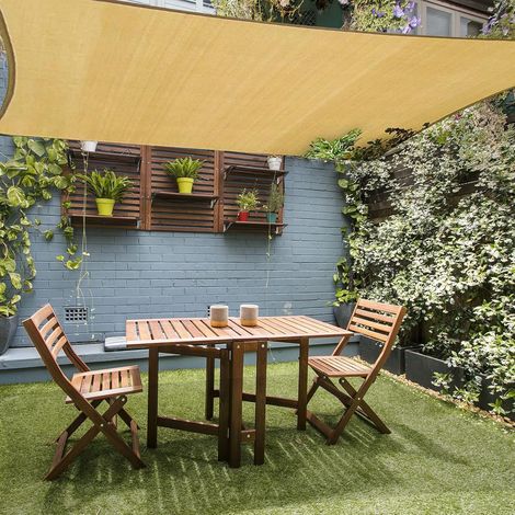 Kylarix Sarl-rechteckiges Sonnensegel 2x3 M – Atmungsaktives Hdpe 185 G/m², 98 % Uv-schutz Für Terrasse & Garten, Sand