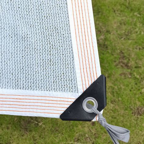 Kylarix Sarl-weißes Verstärktes Schattennetz Für Pergola 3x4 M – Windfest, Hitzeabweisend, Mit Metallösen