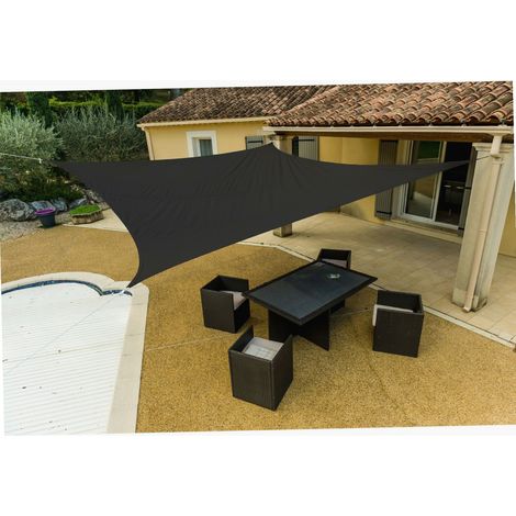 Kylarix Sarl-graues Rechteckiges Sonnensegel Aus Polyester 3x4 M – Uv-schutz Für Terrasse & Garten