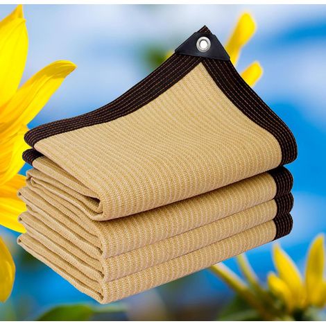 Kylarix Sarl-sonnenschutznetz 4x4 M Beige – Schattentuch Für Garten, Terrasse, Balkon, Camping & Pergola