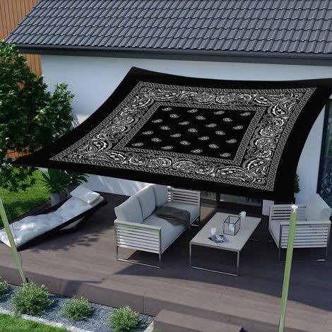 Kylarix Sarl-wasserdichtes Sonnensegel Mit 3d-mandala-motiv – Uv-schutz, Rechteckig Für Garten, 2x2,4 M