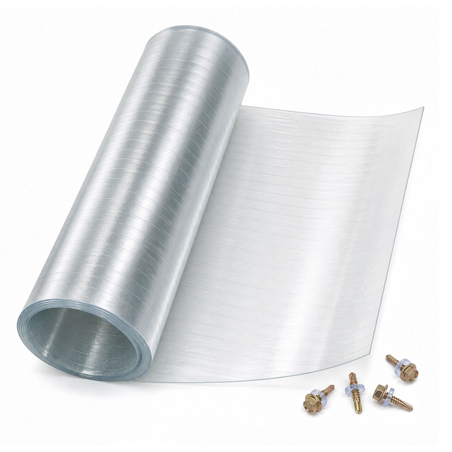 Jiubiaz Gfk Lichtplatte 100x500cm Transparent 0,8mm Flexible Dachplatte Gewächshaus