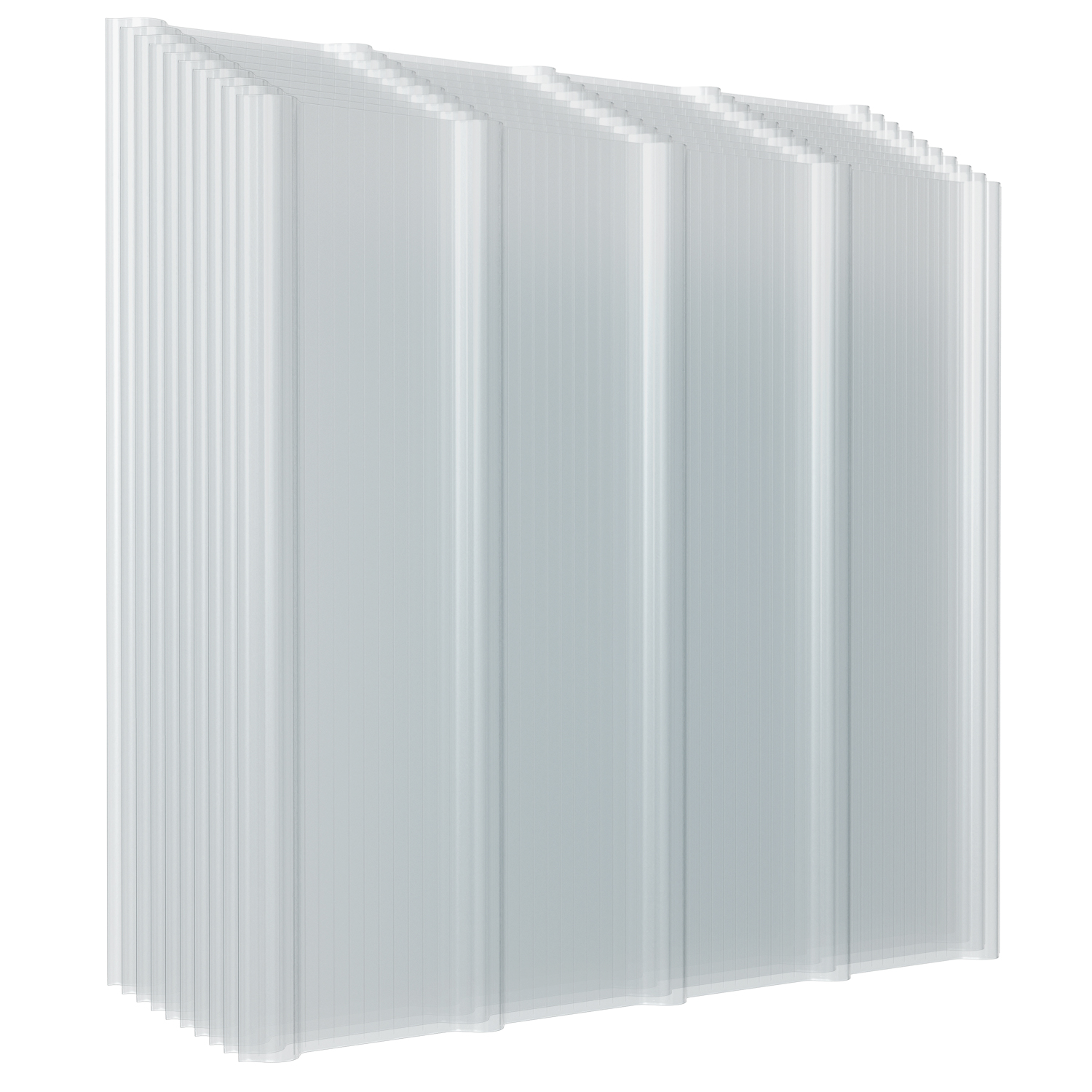 Jiubiaz 10x Klare Frp Dachplatten 90x80 Cm 1 Mm Trapezprofil, Uv- & Wetterfest, Hagelsicher, Mit Schrauben Für Gewächshaus Carport