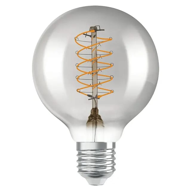 Osram - Dimmbare LED-Lampen, Vintage-Edition, 30 Watts Ersatz, E27, G80, 1800 Kelvin, Warm Comfort Light, Klares Glas, single Pack
