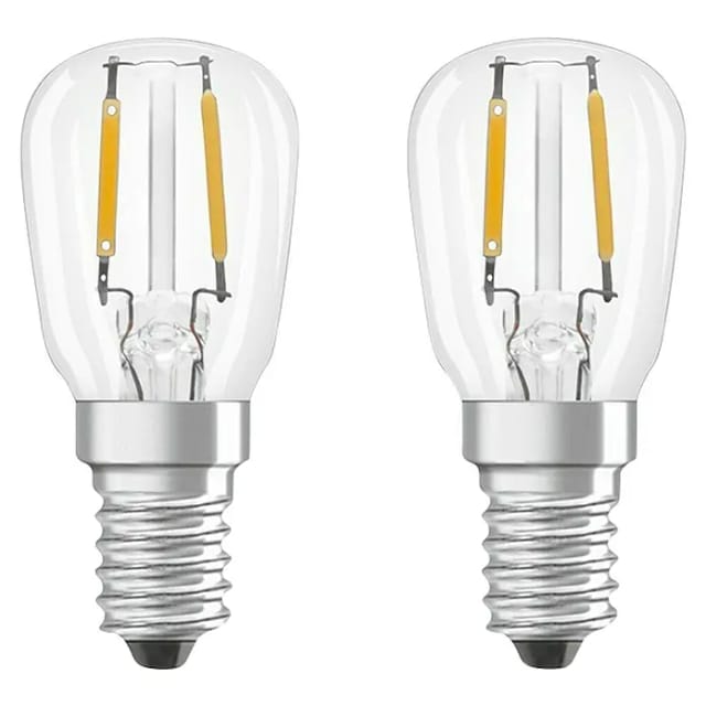 OSRAM SPECIAL T26 FIL 10 kleine LED-Speziallampe mit E14-Schraubsockel, extrem kleine Bauform, Doppelpack, 1,3W, 110lm, 2700K, warmweißes Licht, gute