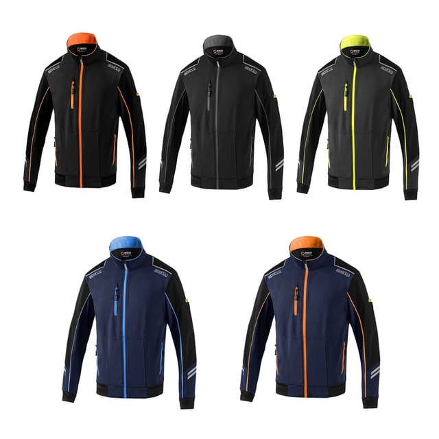 Sparco - 02413GSGF Tech Light-Shell Arbeitsjacke Austin Grau/Gelb m