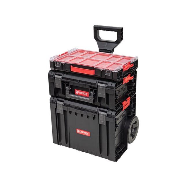 Pro Set 4 Werkzeugwagen Set + pro Cart 2.0 + pro Technician Case 2.0 + pro Organizer 100 450 x 390 x 690 mm 45 l IP54 - Qbrick System