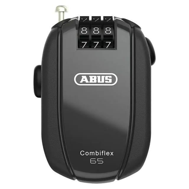 Abus Kabelschloss Combiflex 65 StopOver Roll-Back 65 cm x Ø 12 mm schwarz Kabelschloss