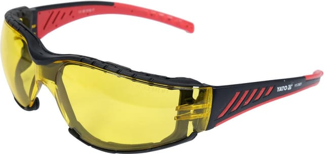 Schutzbrille Komfort+ mit gelben Gläsern