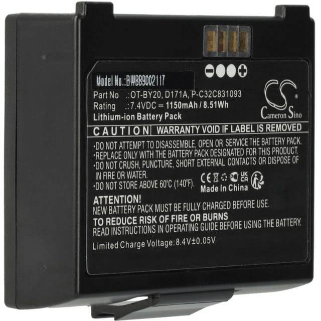 Akku Ersatz für Epson OT-BY20, D171A, 2165069, P-C32C831093 für Drucker Kopierer Scanner Etiketten-Drucker (1150 mAh, 7,4 v, Li-Ion) - Vhbw