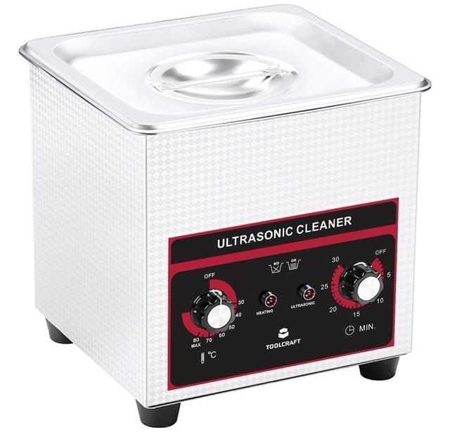 USC-130 Ultraschallreiniger Schmuck, Bürobedarf, Werkstatt 160 w 1.3 l mit Heizung, mit Re - Toolcraft