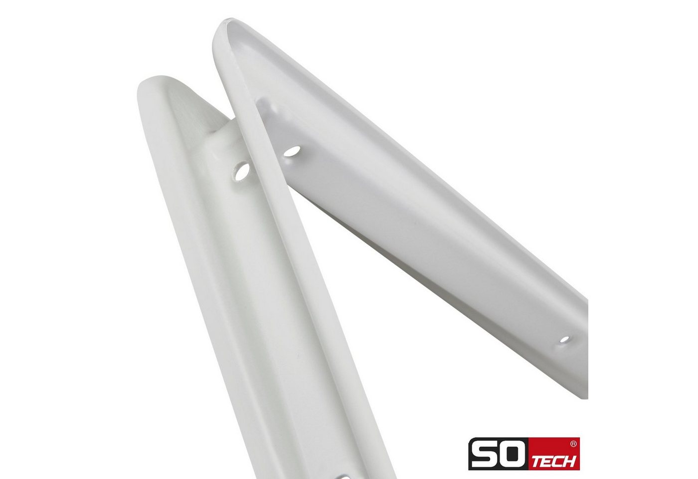 So-tech - sotech Regalkonsole RK15 weiß 121 x 83 mm, 2 Stück