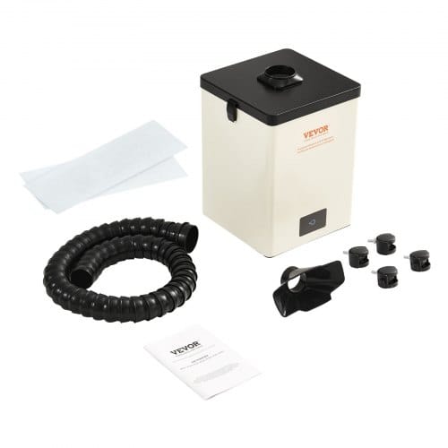 Vevor Lötrauchabsaugung 150W Schweißrauchabsauger 332 m³/h Mini Desktop Lötrauchabsorber 5800U/min 3-Stufen-Filter Lötrauch Absaugung für Lötstation