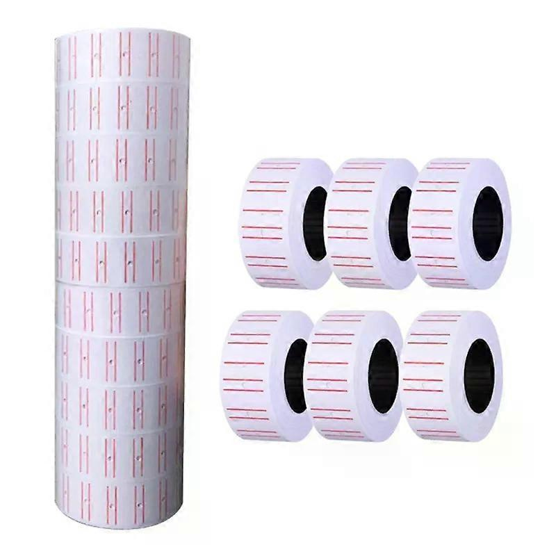 10 Rollen Selbstklebende Preisetiketten Aus Papier, Einreihig, Für Preisauszeichnungsgeräte, Lebensmittelhandel, Bürobedarf, 21 Mm X 12 Mm