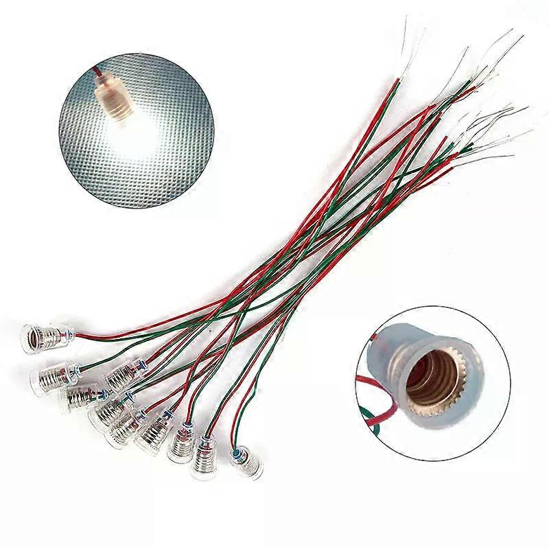 10 Stück E10 Lampenfassung Mit Kabel, E10 Lampensockel, Lampenfassung Für Lehrmittel