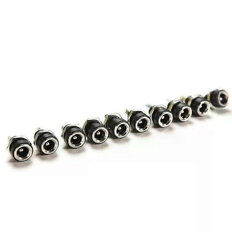 10 Stück Dc-netzteilbuchse, Weiblicher Einbaustecker, 55 X 21 Mm