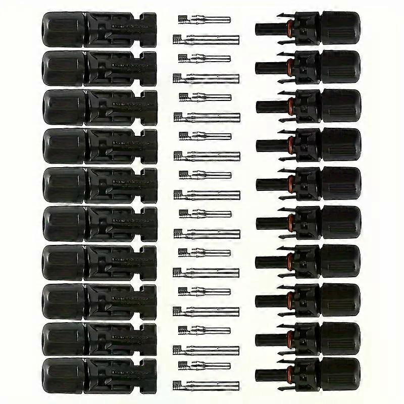 10-teiliges Dc-solarstecker-set 1000v30a, Ip67 Wasserdicht, Für Pv/mc-kabel 25/4/6 Mm²