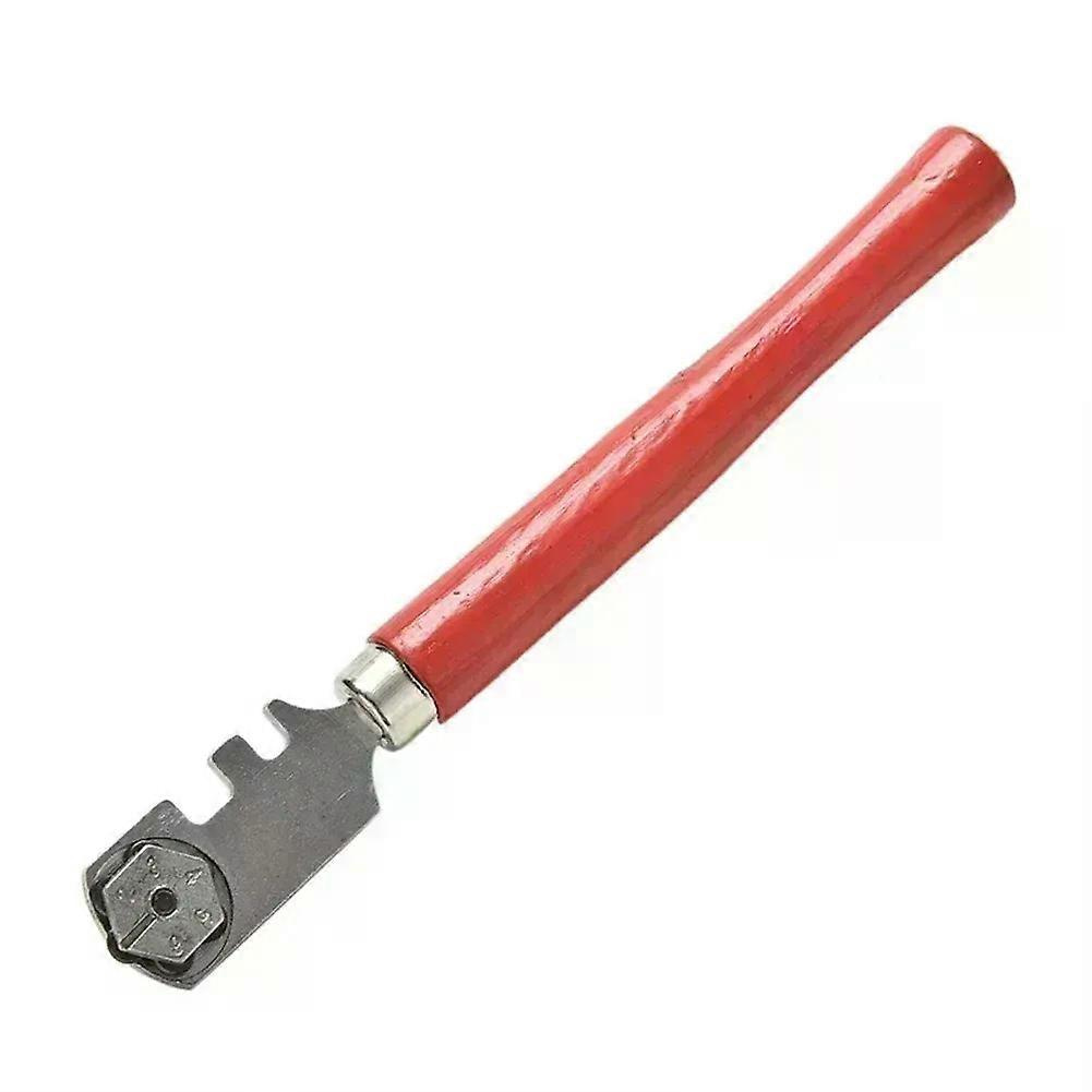 130-mm-tragbarer Glasschneider, Professioneller Glasfliesenschneider Mit Holzgriff, Werkzeug Für Haushaltsarbeiten Aus Eisen Und Holz