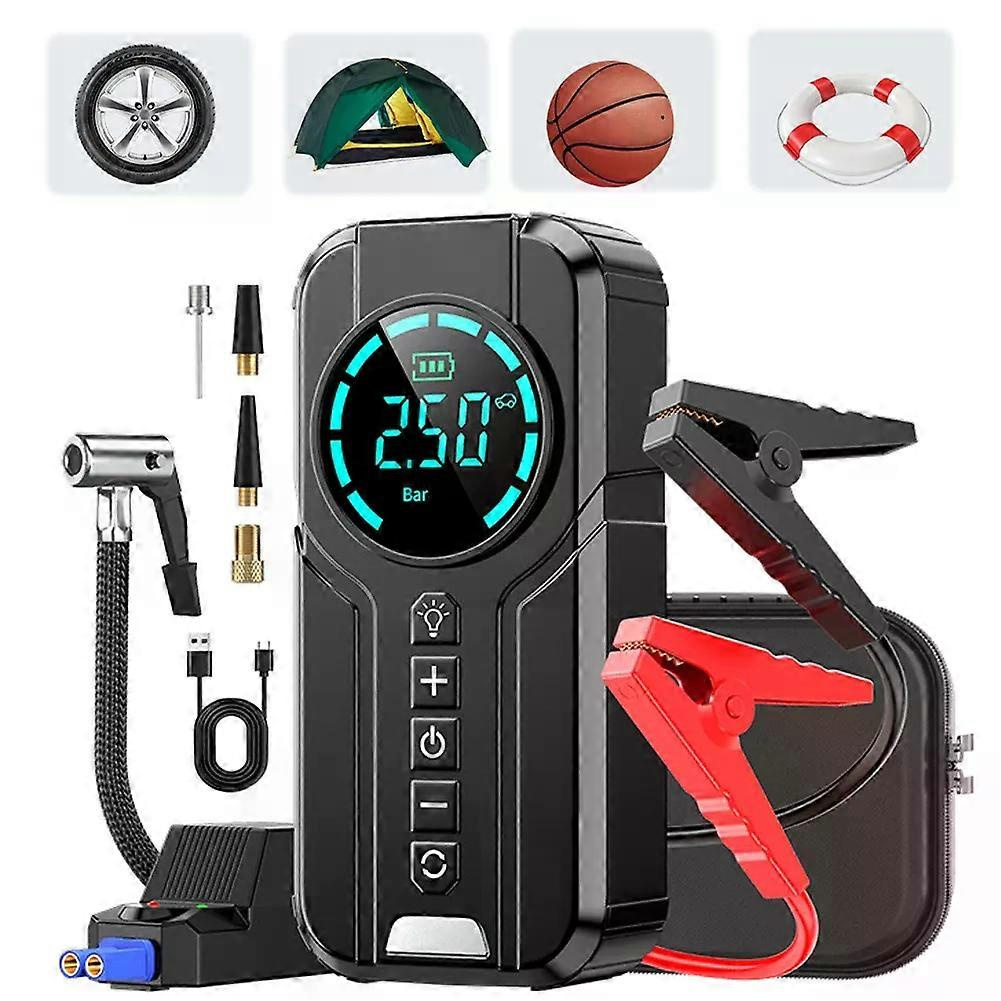 150psi Mini-reifenfüller, Usb-wiederaufladbare Autoreifen-luftpumpe, 4-in-1-kabellose Luftpumpe Für Auto, Motorrad, Fahrrad, Ball
