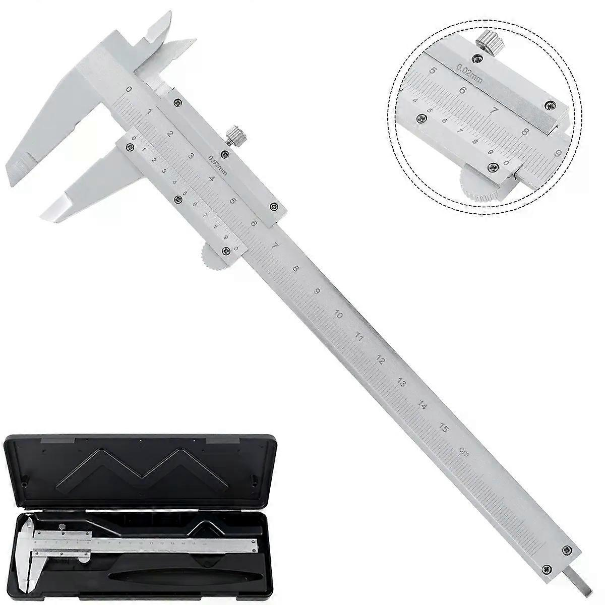 150-mm-messschieber Mit 0-6-markierung, Hochpräzises Mikrometer Aus Edelstahl, Messinstrument Mit Schutzbox