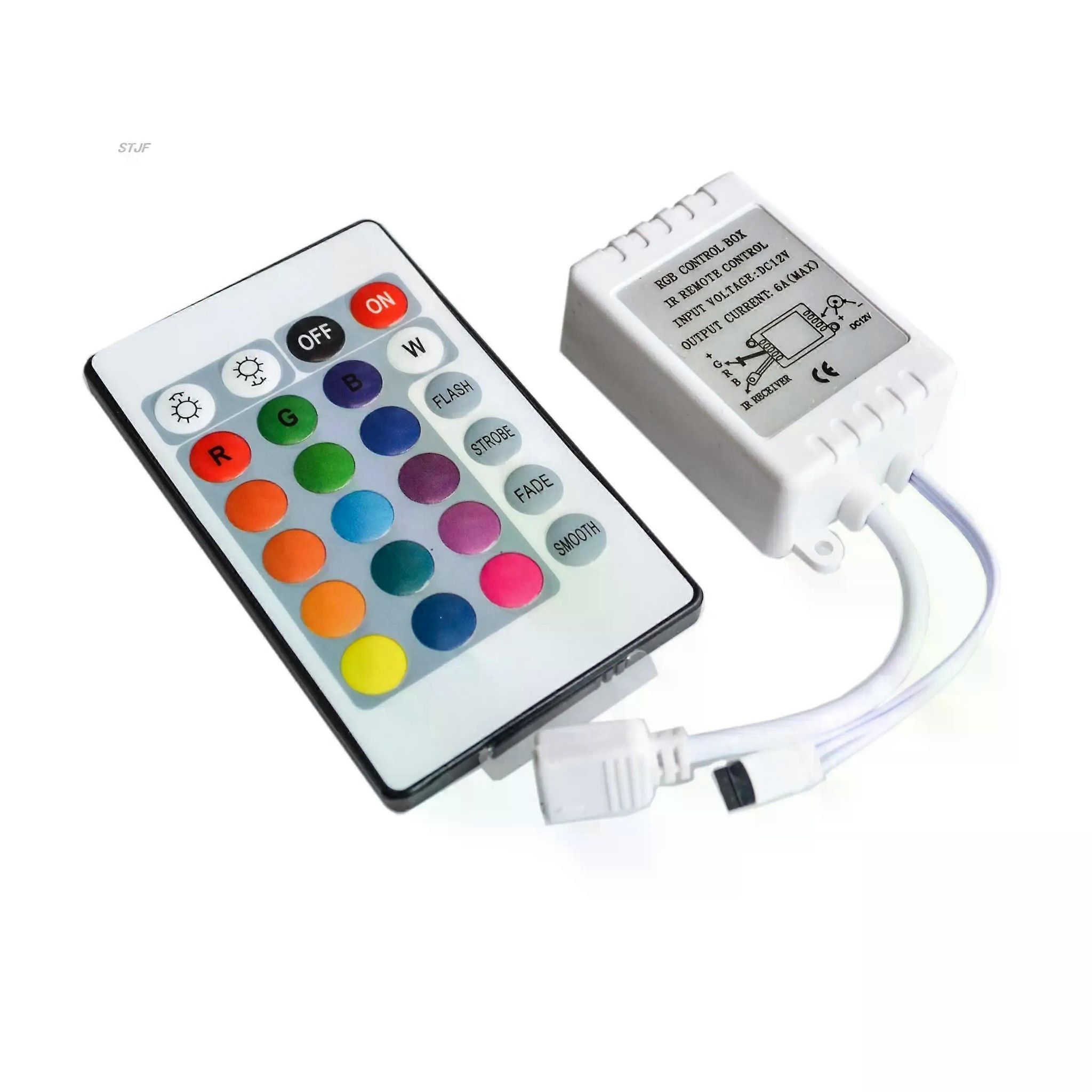 24-tasten-led-lichtsteuerung, Kabellos, Rgb, Ir-fernbedienung, 12v-dimmer Für 5050 3528