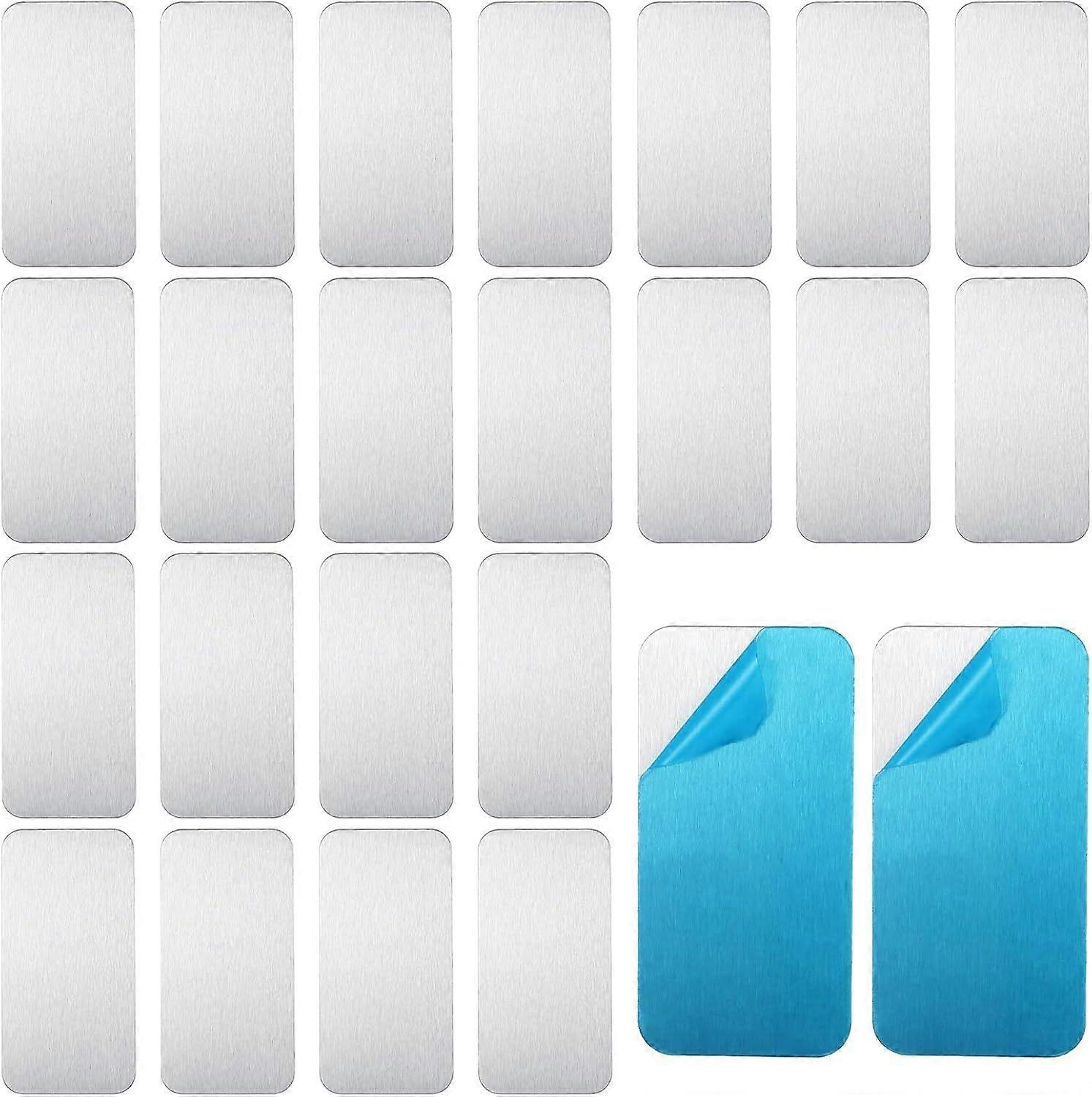 24 Selbstklebende Metallplatten Für Magnetbefestigungen, 236 X 118 Zoll, Rechteckige Metallplatten Für Magnete Mit Kleberückseite, Passend Für Magnete Auf Nicht-stahlfarbenen Oberflächen.