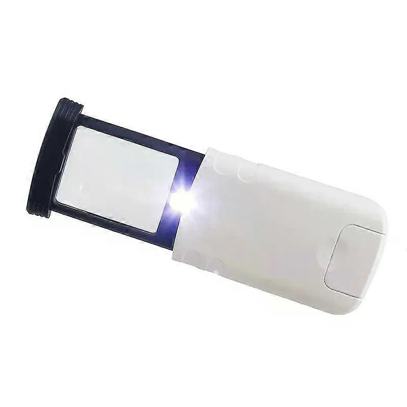 4-fache Vergrößerungslupe Mit 3 Led-leuchten – Faltbares Taschenmikroskop Für Schmuckanalyse Und Bastelarbeiten (tragbare Beleuchtete Lupe Mit Hd-linse)