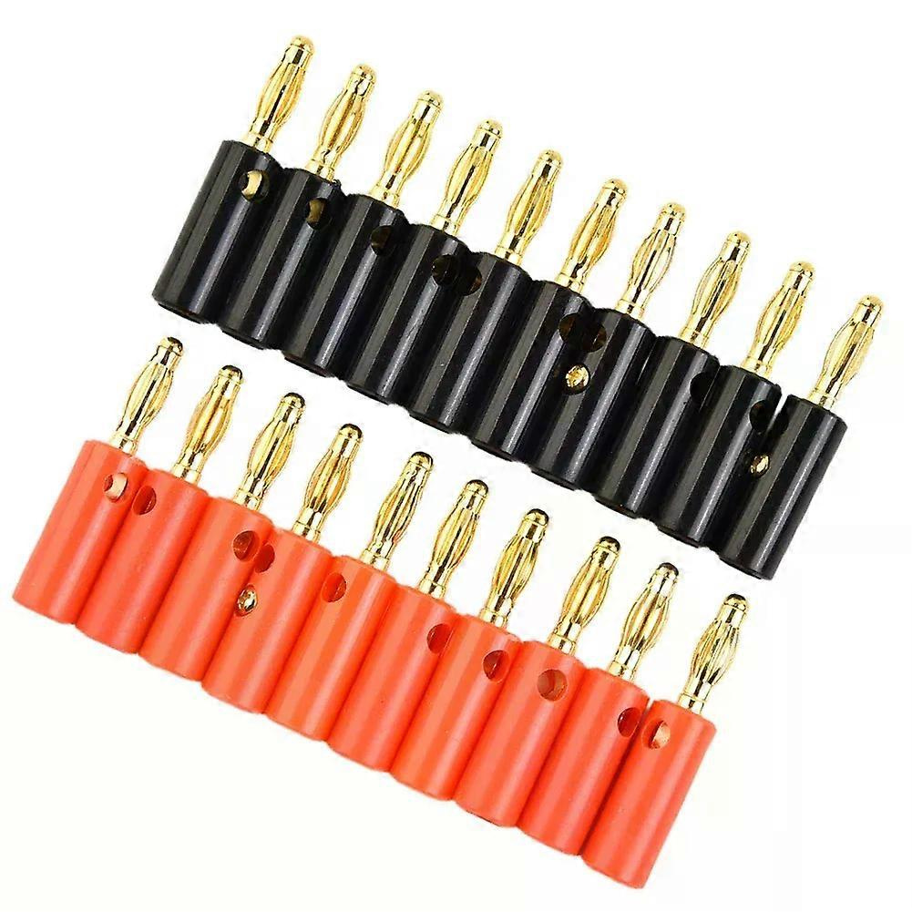 4/8/20 Stück 4-mm-bananenstecker, Vergoldet, Laternenkopf-anschluss, Vergoldete Audio-lautsprecherkabel, Bananenstecker