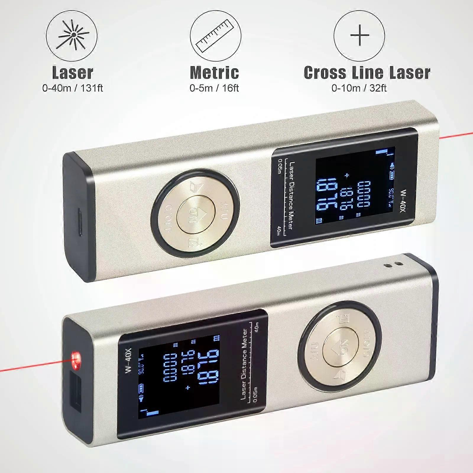 40 M/60 M Smart Digitaler Laser-entfernungsmesser, Tragbarer Entfernungsmesser, Mini-handmessgerät
