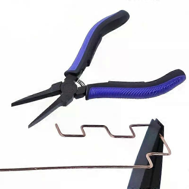 45 Zoll Lange, Dünne Flachzange Mit Glatten Backen, Mini-schmuckzange Mit Tpr-mustergriff Zum Drahtwickeln Und Biegen