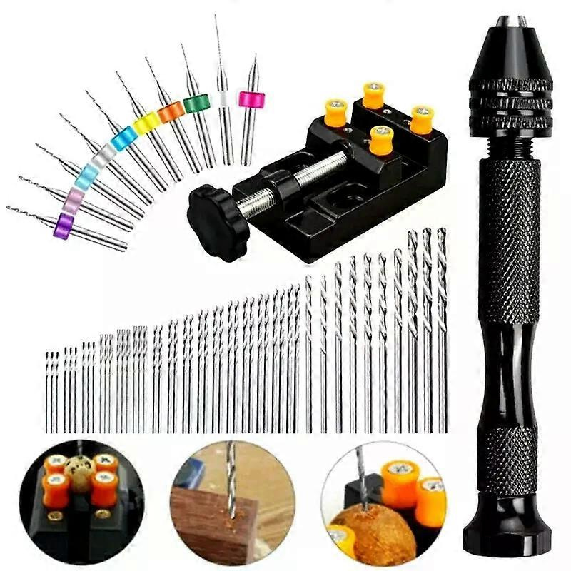 49-teiliges Ergonomisches Aluminium-handbohrer-set Mit Schnellspannfutter Und Legierungsbohrer – Präzisions-mikrowerkzeuge