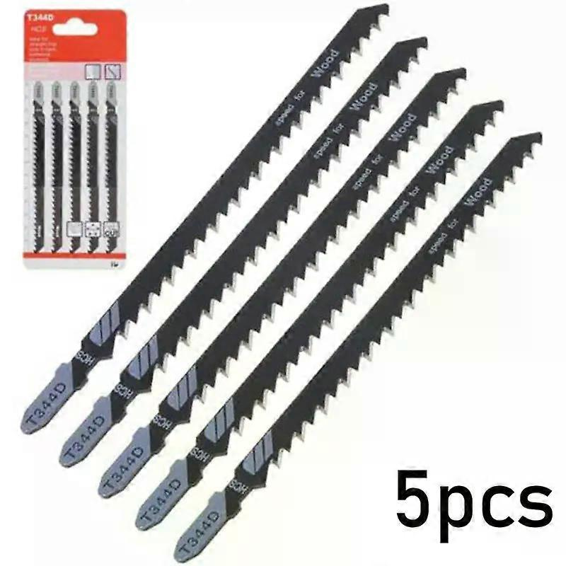 5-teiliges Stichsägeblatt-set T344d 6t T-schaft Hcs Stichsägeblätter Für Holz Und Kunststoff, Schnellschneidwerkzeug, Sägeblatt-ersatzteil