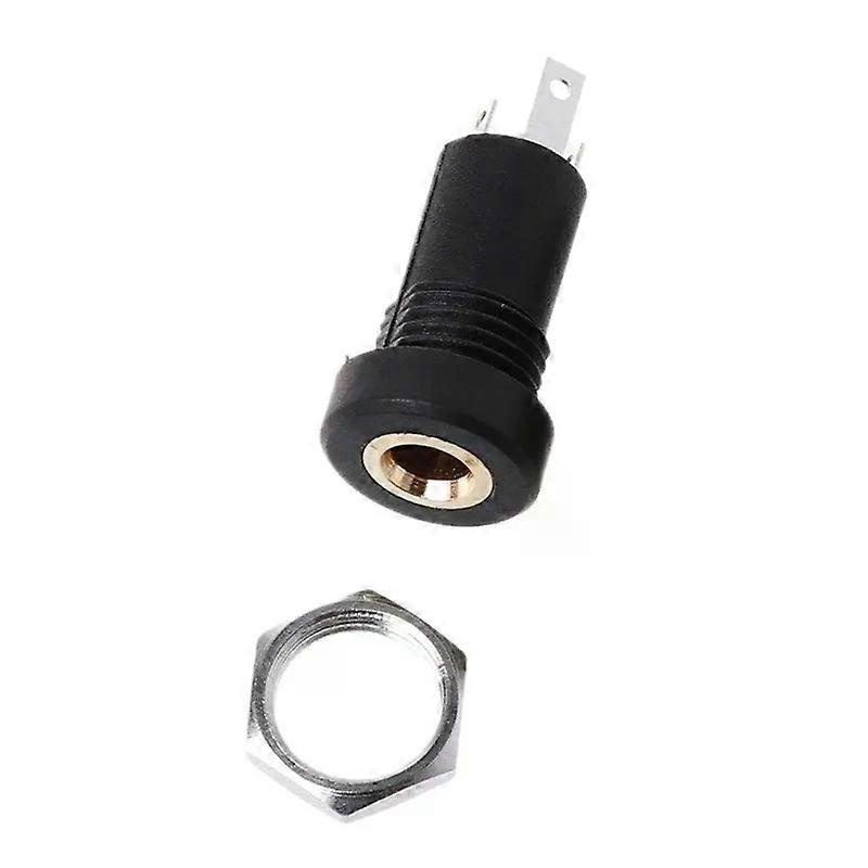 5/10 Stück 35-mm-audio-klinkenbuchse, Stereo-löt-einbaubuchse, Kopfhörerbuchse, 3-polig, Schwarz