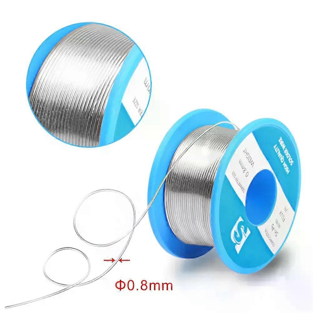 Lötdraht 60/40 Mit Kolophoniumkern, Verzinnt, Mit Flussmittel (15–20 % Eisen), 50 G, 0,8 Mm