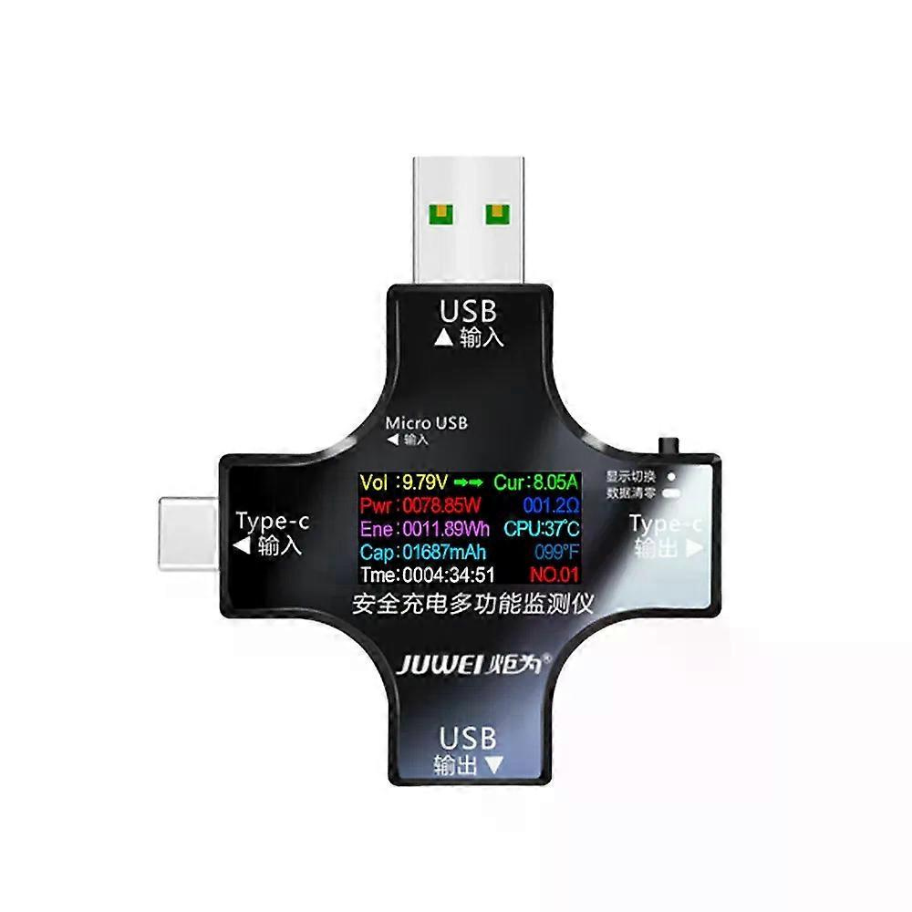 65a Usb-tester Dc Typ-c Pd Digitalvoltmeter Ampere Spannungsstrom Amperemeter Detektor Powerbank-ladegerät Kapazitätsmesser