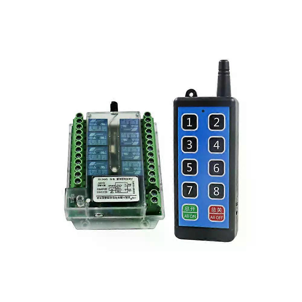 8-kanal-funkfernbedienungsschalter (rf) 12 V/24 V/36 V/220 V, Funkfernbedienungs-motorsteuerungsschalter (dc 8–86 V, Ac 110–275 V)