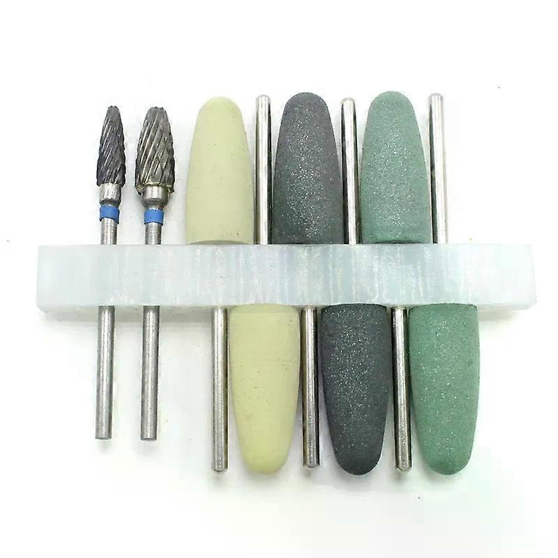 8-teiliges Set Polierbohrer Für Die Zahnmedizin (harzbasis) – Acryl-polierbohrer-set – Rotationspolierer – Zahnarztwerkzeug – Dentallaborinstrument