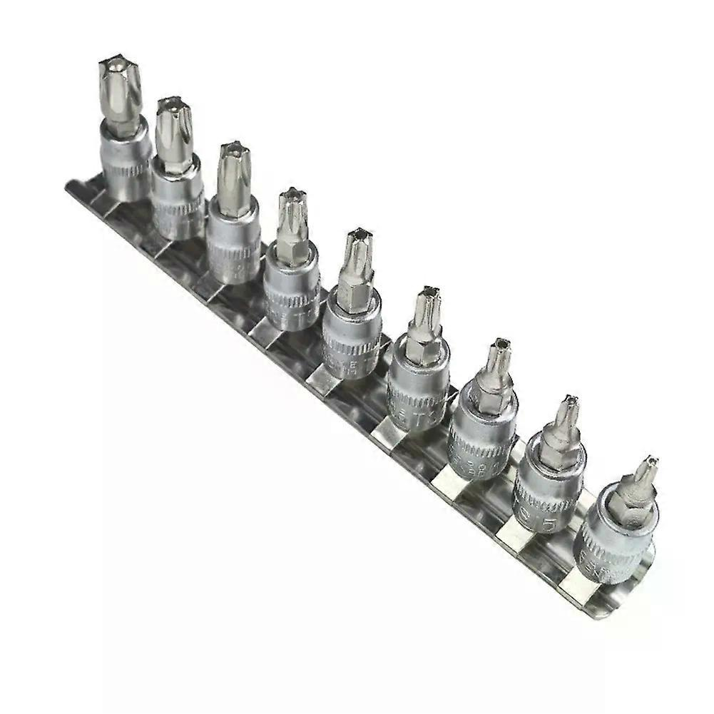 9-teiliges Set 5-punkt-torx-schraubendreherbits 1/4-zoll-antrieb Ts10-ts50 Handwerkzeugteile Zubehör