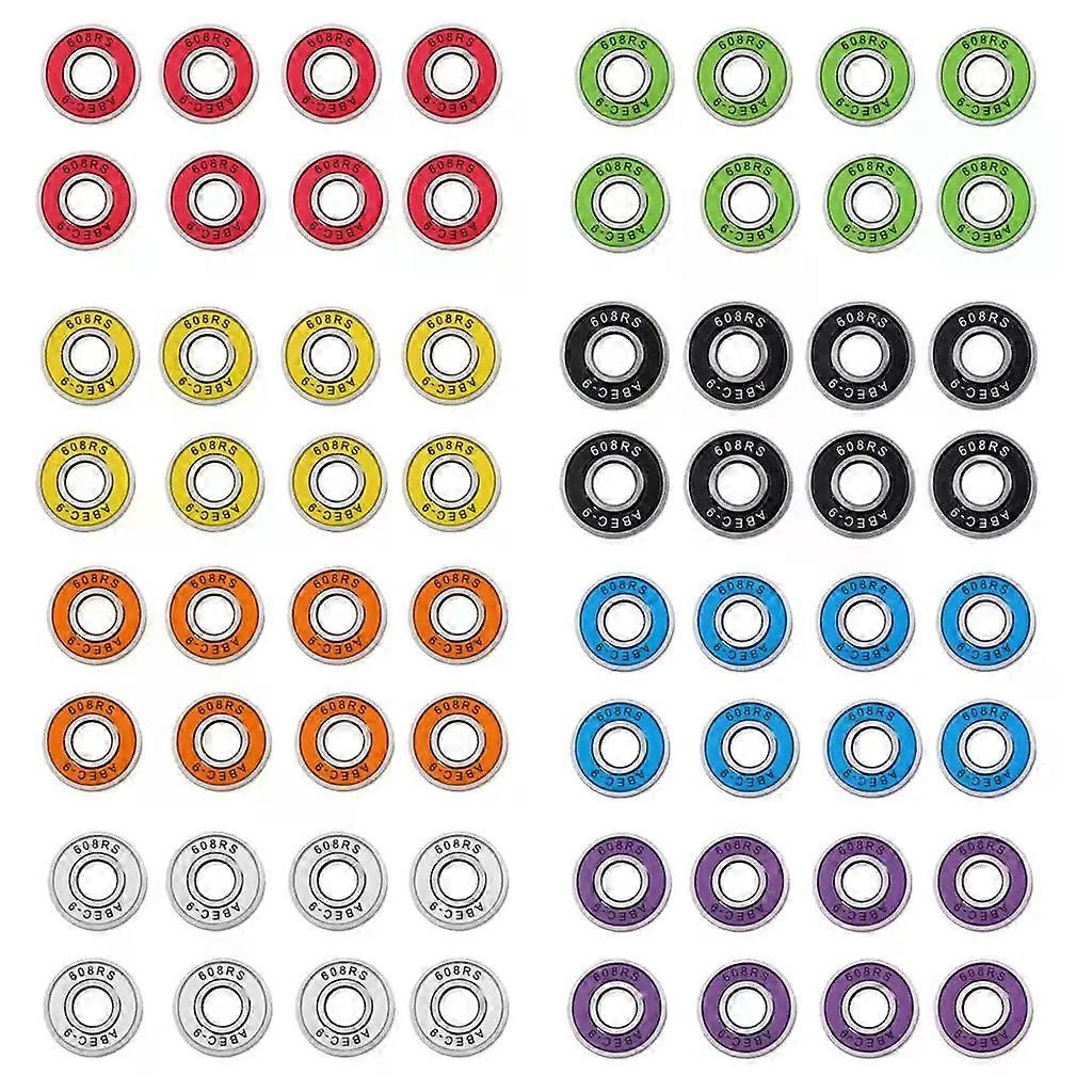8-teiliges Set Abec 9 Inline-skate-kugellager 608rs 8 Mm Für Scooter, Rollschuhe, Skateboards Und Skatezubehör