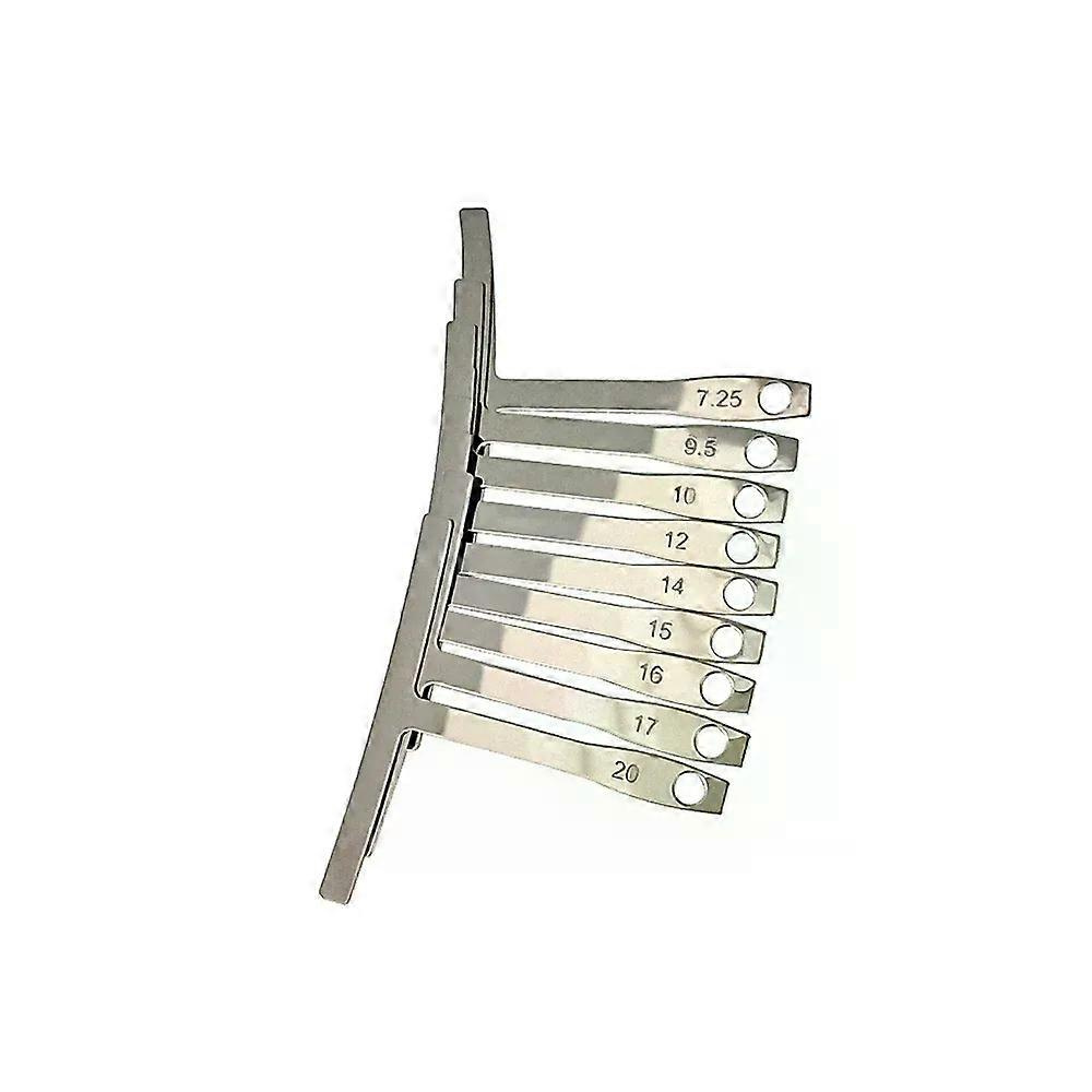 9-teiliges Gitarren-saitenradius-messset Aus Edelstahl Für Gitarrenbauer Und Basssaitenreparatur