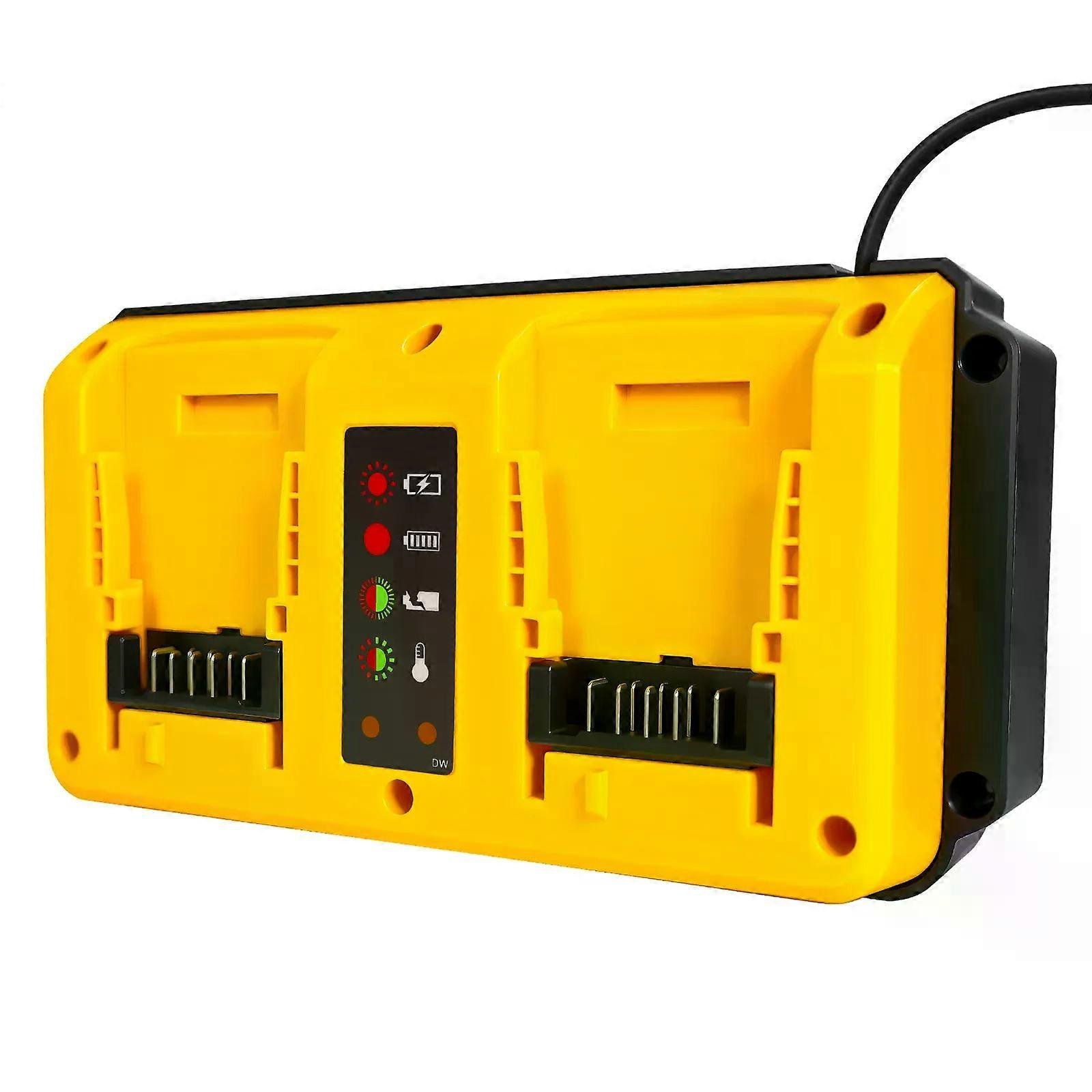 90-w-akkuladegerät Als Ersatz Für Dewalt 18v/20v Lithium-akkus (wiederaufladbar) Dcb207, Dcb206, Dcb204, Dcb203 (schnell-doppelladegerät)